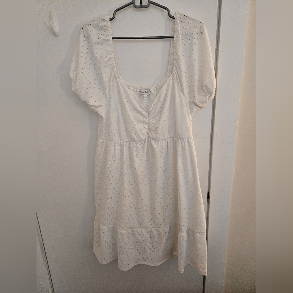 Luxology White Eyelet Dress